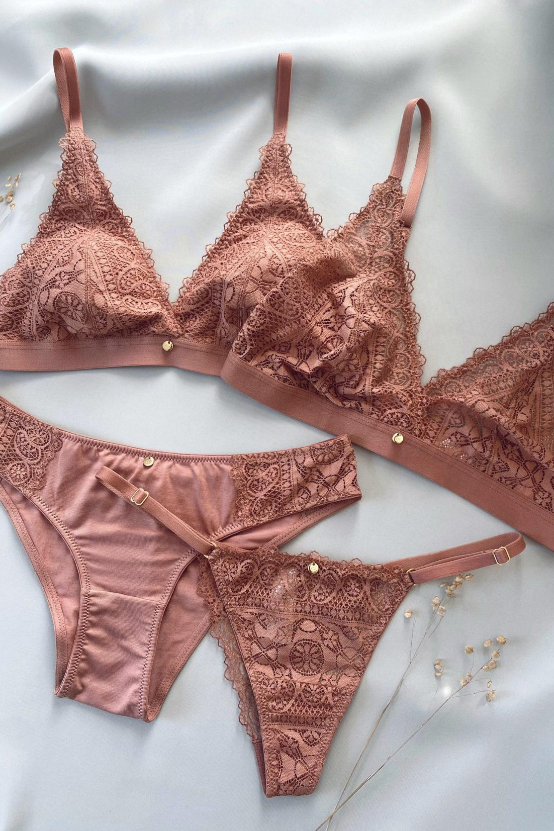 sustainable underwear lingerie für Frauen apricot nude rose