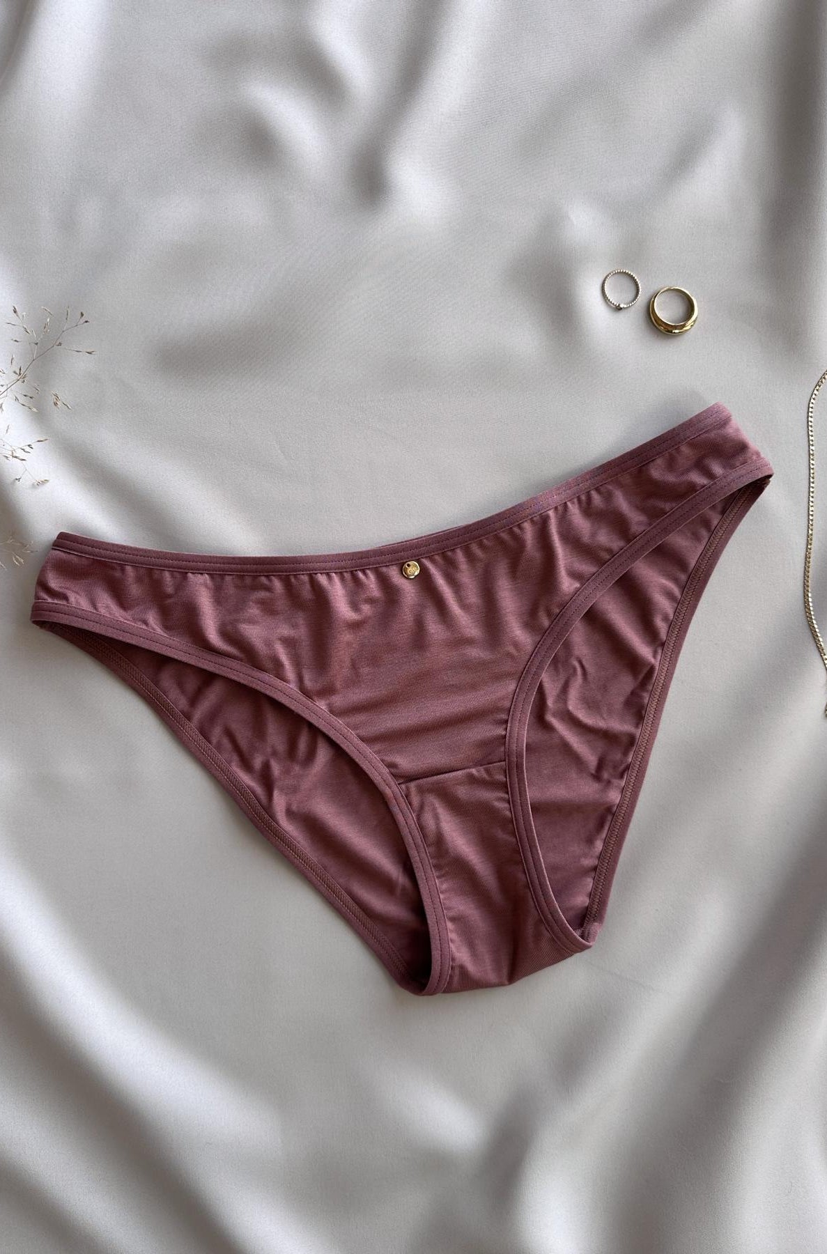 Tencel Lyocell Slip coffee rose bequem eco gut für die Haut