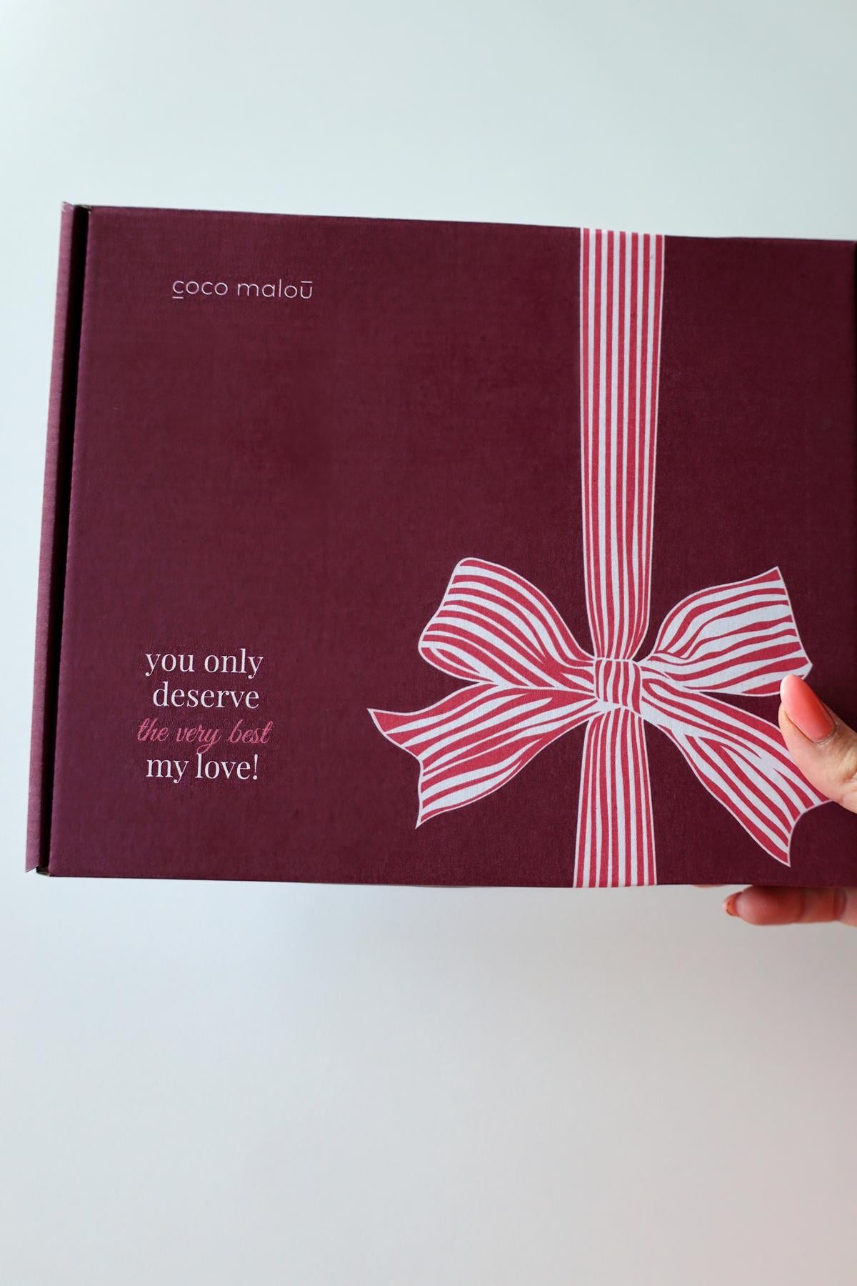 Geschenkkarton nachhaltig Geschenk Verpackung Unterwäsche coco malou