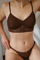 feminine Unterwäsche knapper Slip in braun Panties chocolate brown