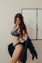 Maeve sexy Bralette marineblau wattiert produziert in Portugal