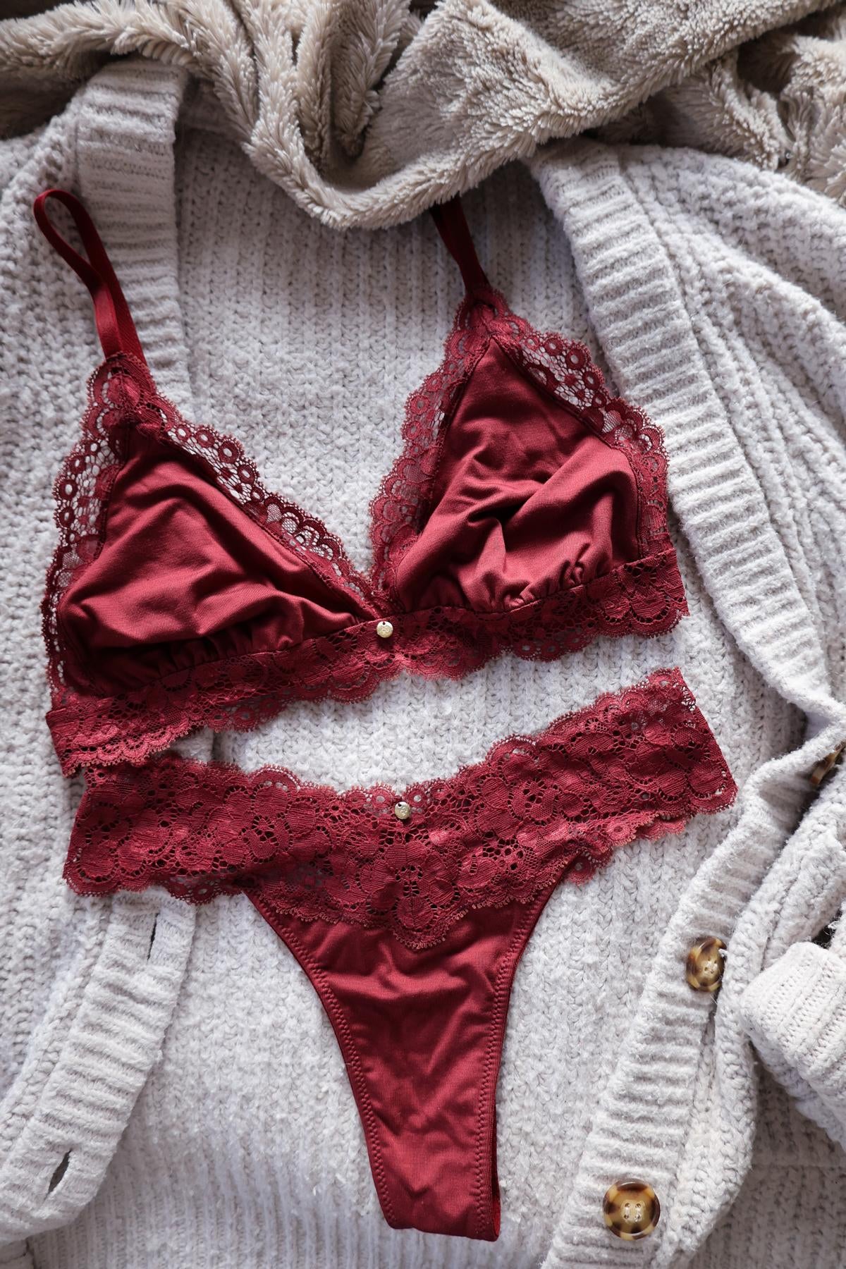 Dessous Set knapp Spitze feminin hochwertig